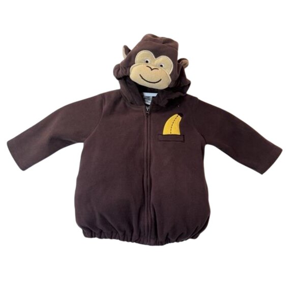 Carter's brown plush monkey costume size 6-9 months NWT - Picture 2 of 5